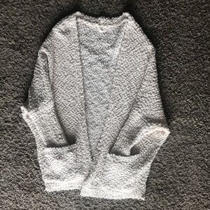 Textured Cream 3/4 Women's Cardigan